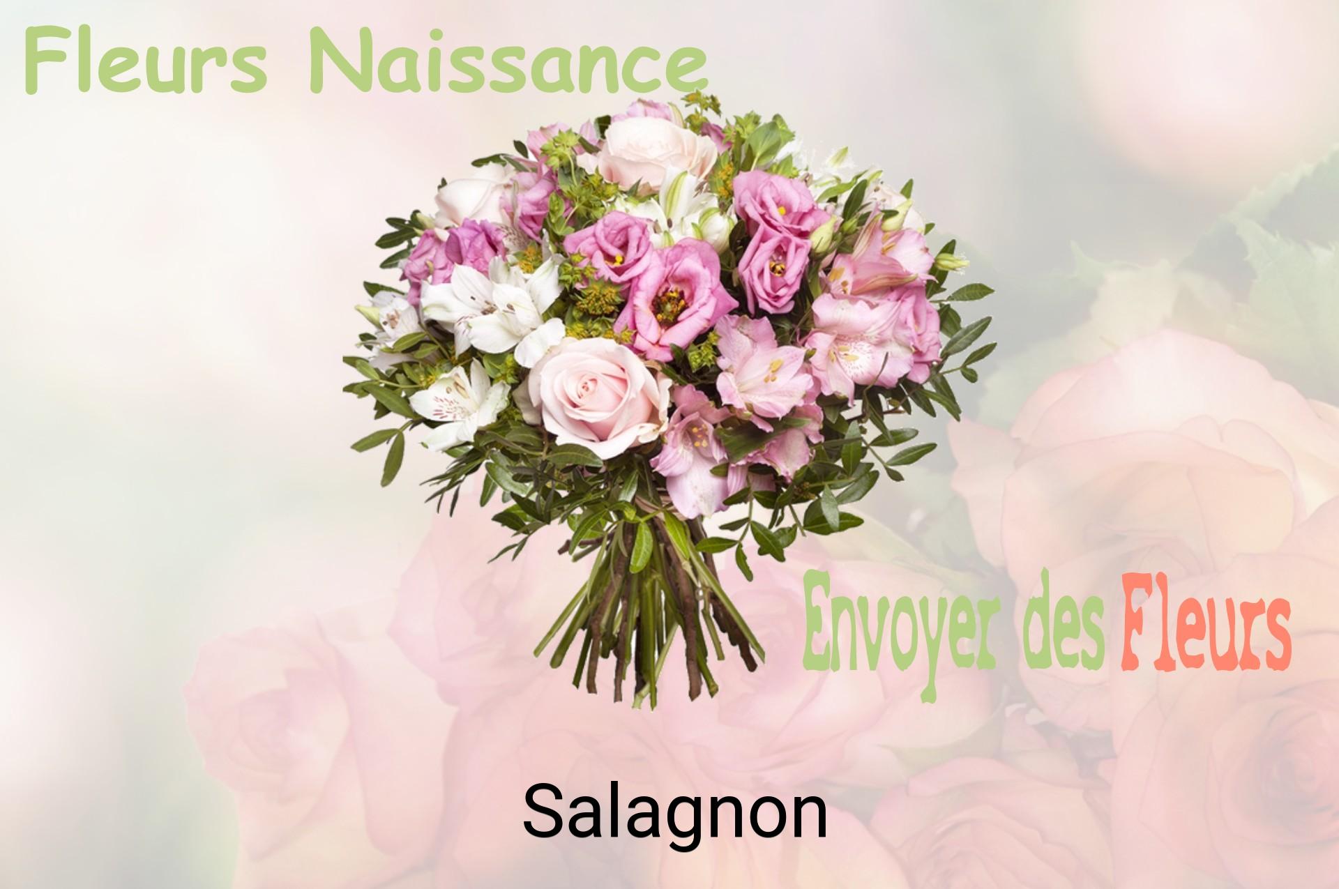 Bouquet de fleurs de naissance livré à Salagnon
